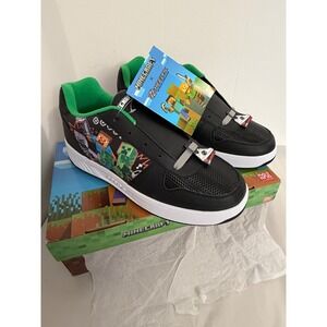 Heelys Kama Minecraft Skate Shoes Mens 12 Black Green New HE03663001 Wheeled